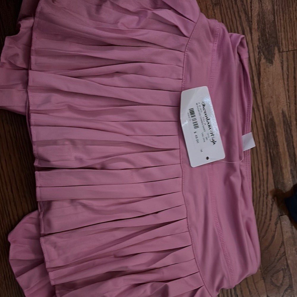 Pink Pleated Skirt